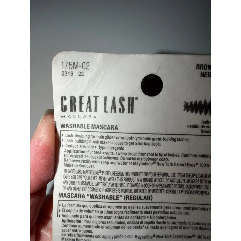 Maybelline Great Lash Washable Mascara 102 Brownish Black 0.43 fl oz